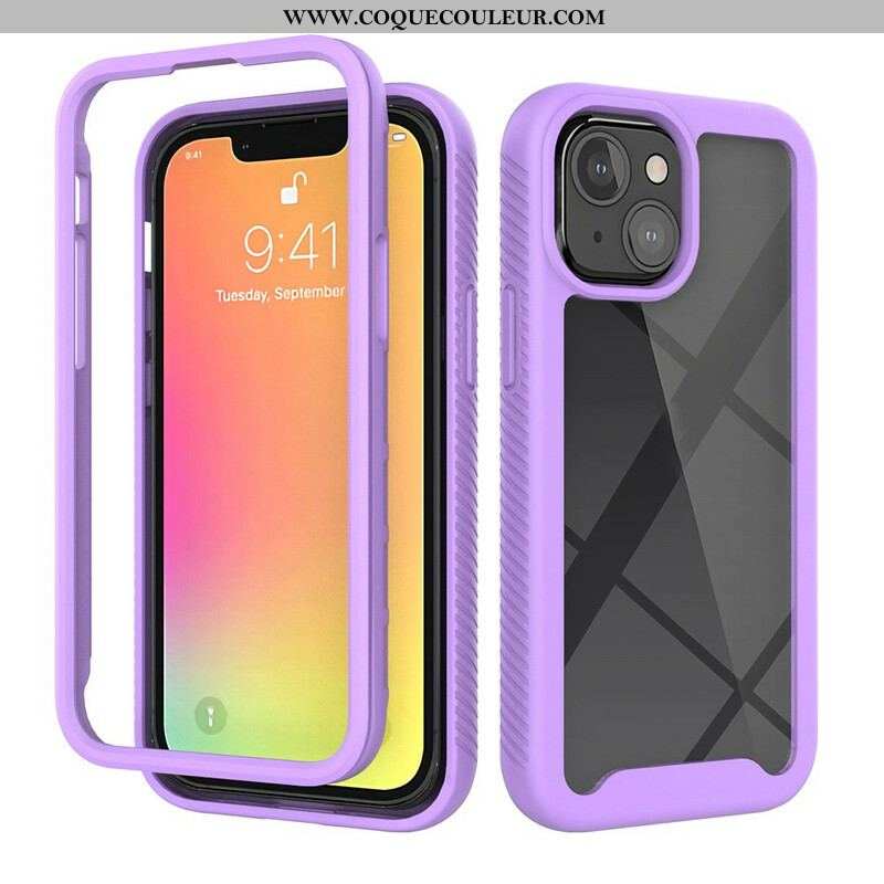 Coque iPhone 13 Mini Conception Hybride Rebords Silicone