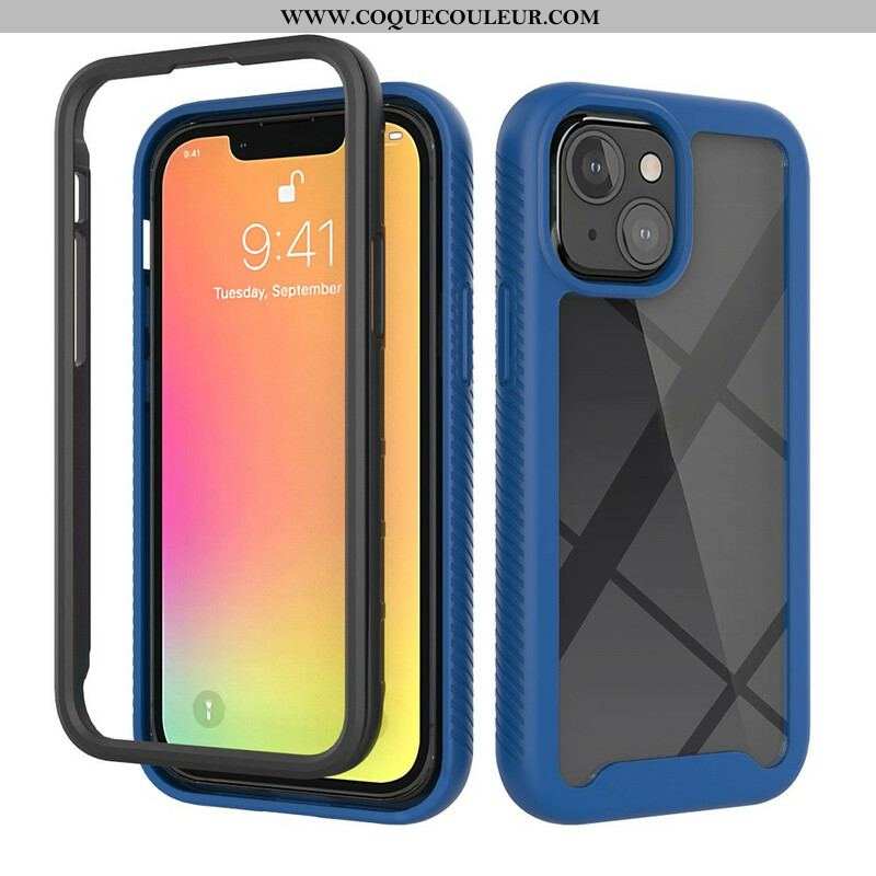 Coque iPhone 13 Mini Conception Hybride Rebords Silicone