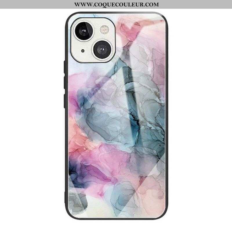 Coque iPhone 13 Mini Verre Trempé Marble