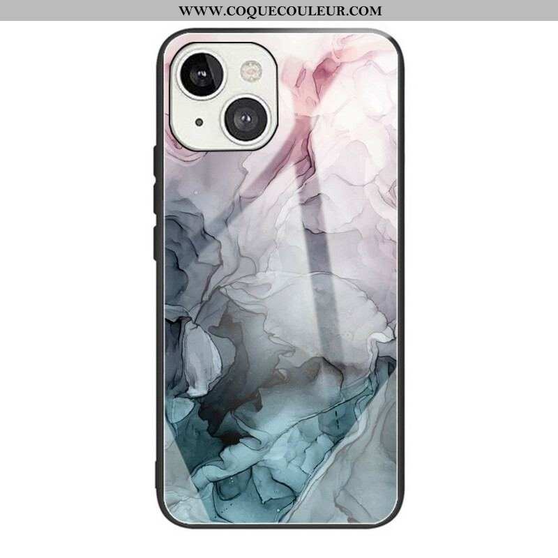 Coque iPhone 13 Mini Verre Trempé Marble