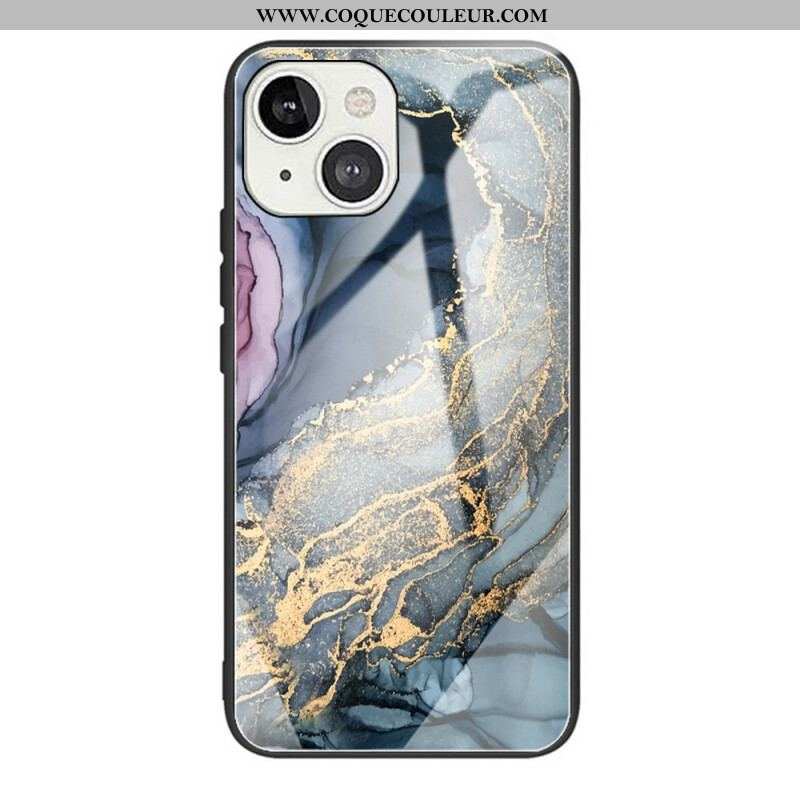 Coque iPhone 13 Mini Verre Trempé Marble