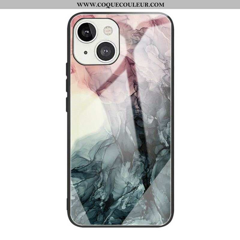 Coque iPhone 13 Mini Verre Trempé Marble