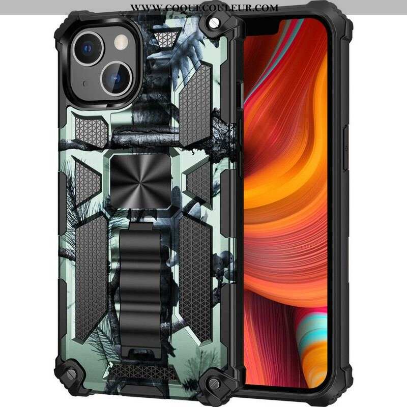 Coque iPhone 13 Mini Camouflage Support Amovible