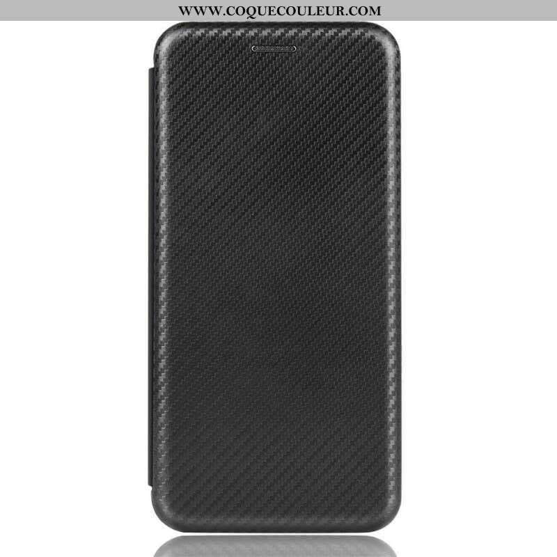 Flip Cover iPhone 13 Mini Fibre Carbone