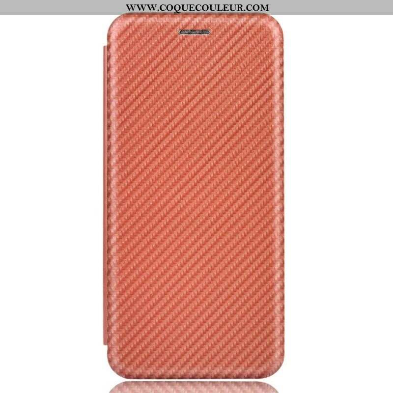 Flip Cover iPhone 13 Mini Fibre Carbone