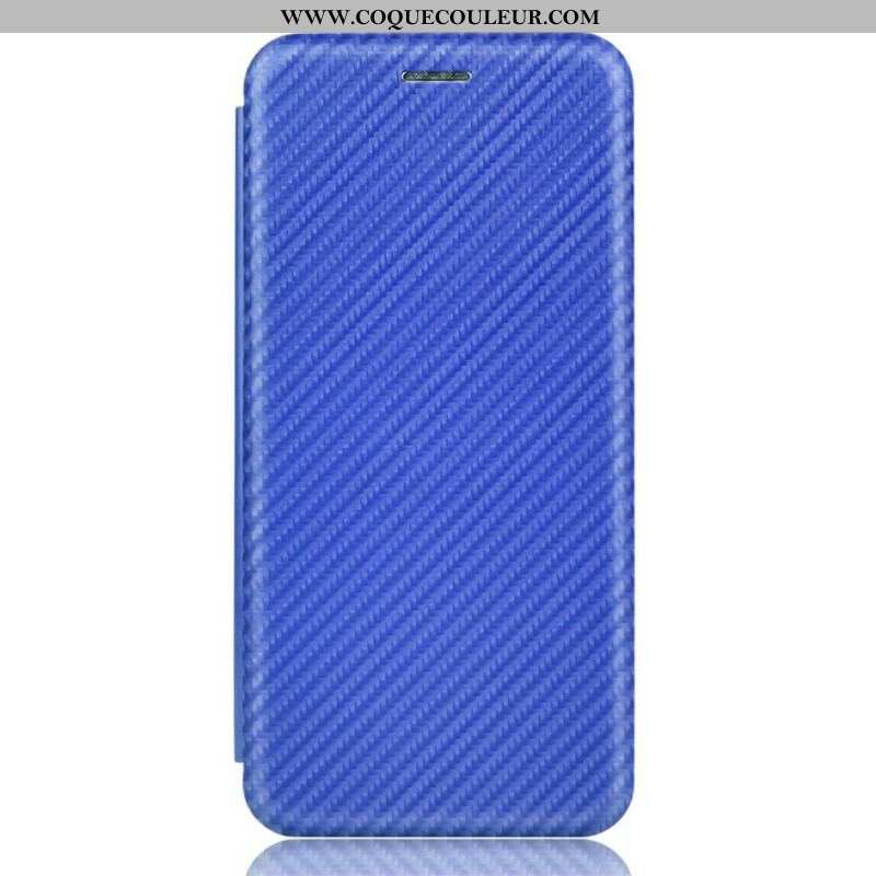 Flip Cover iPhone 13 Mini Fibre Carbone