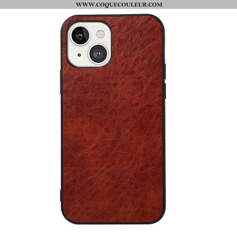 Coque iPhone 13 Mini Effet Cuir Élégance