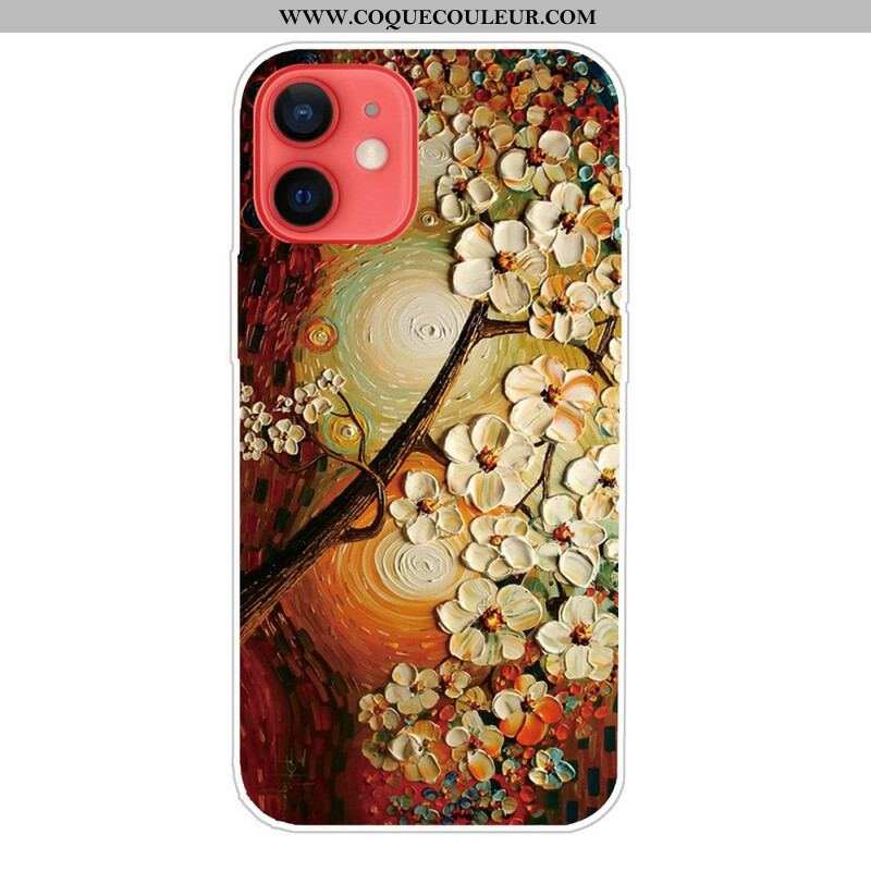 Coque iPhone 13 Mini Flexible Fleurs