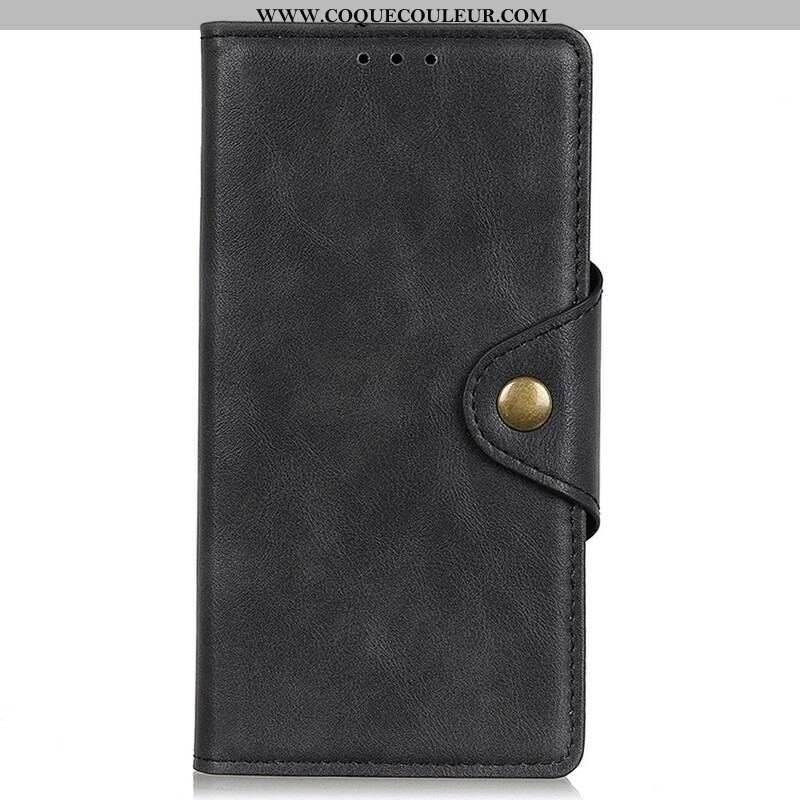 Housse iPhone 13 Mini Simili Cuir Bouton