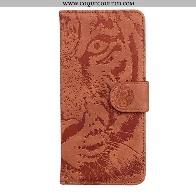 Housse iPhone 13 Mini Empreinte Face de Tigre