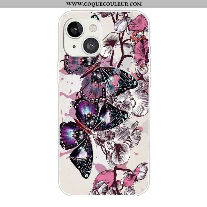 Coque iPhone 13 Mini Variation Papillons