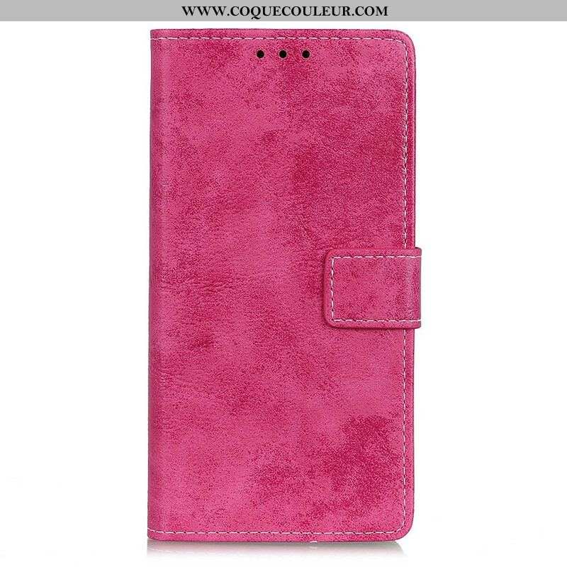 Housse iPhone 13 Mini Effet Cuir Vintage