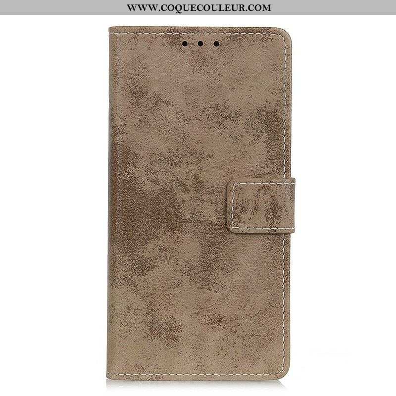 Housse iPhone 13 Mini Effet Cuir Vintage