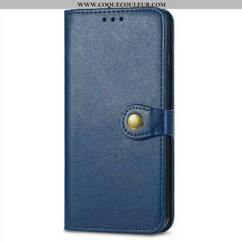 Housse iPhone 13 Mini Simili Cuir et Fermoir Vintage