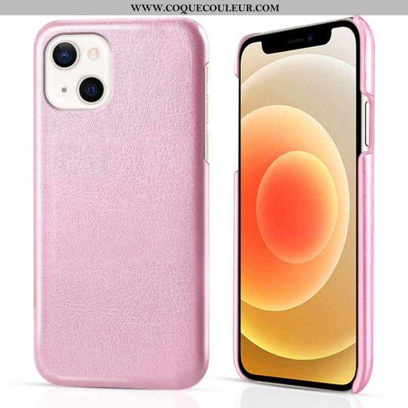 Coque iPhone 13 Mini Effet Cuir KSQ