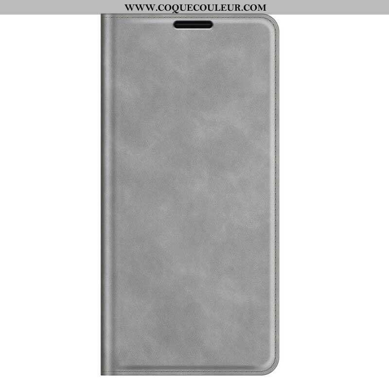 Flip Cover iPhone 13 Pro Effet Cuir Douceur Soie