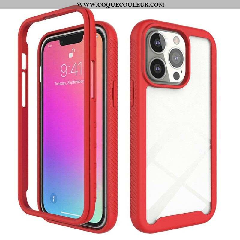 Coque iPhone 13 Pro Conception Hybride Rebords Silicone