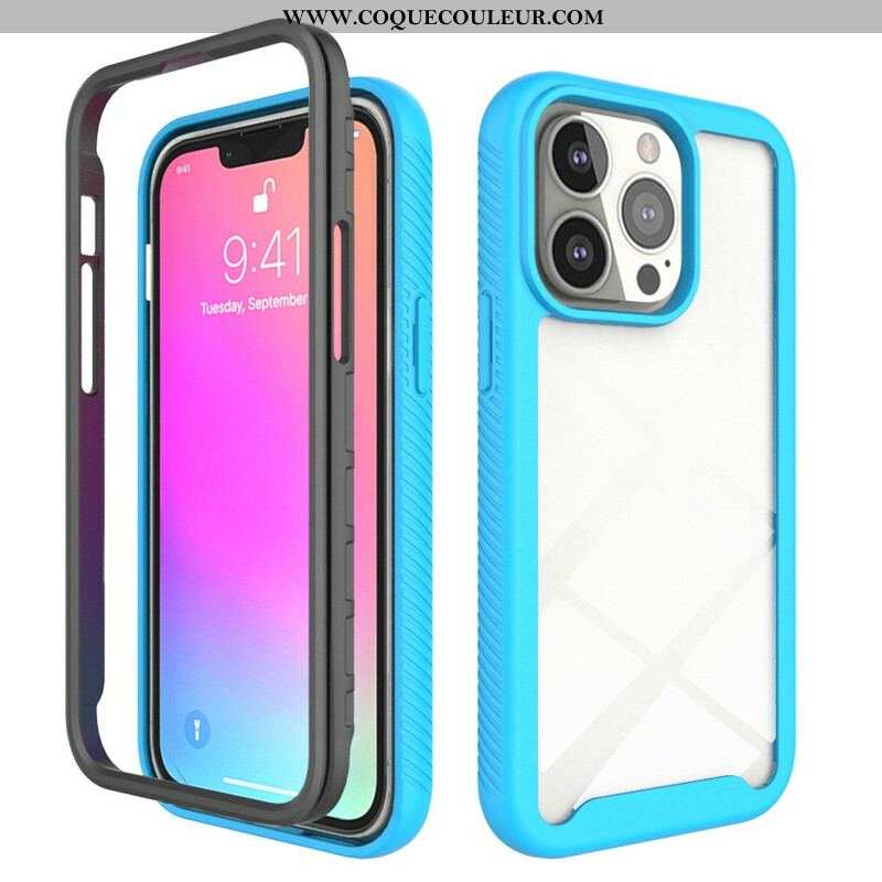 Coque iPhone 13 Pro Conception Hybride Rebords Silicone