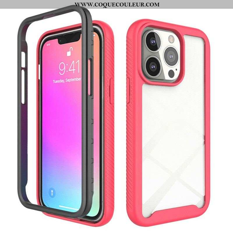 Coque iPhone 13 Pro Conception Hybride Rebords Silicone