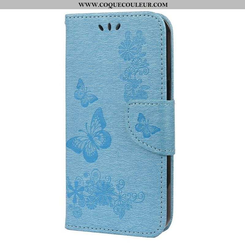 Housse iPhone 13 Pro Splendides Papillons à Lanière