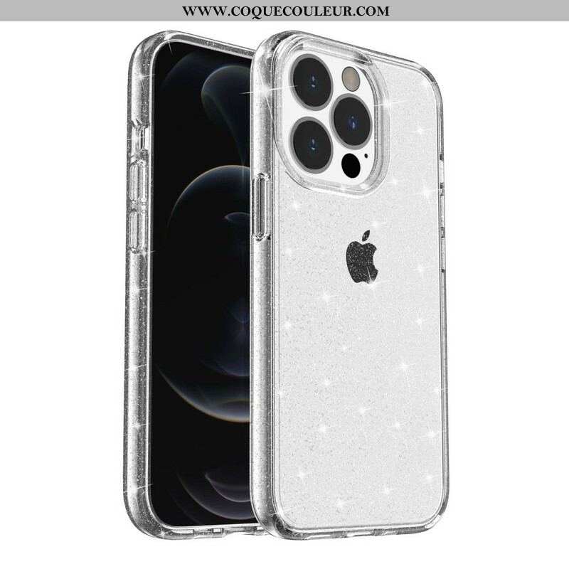 Coque iPhone 13 Pro Transparente Paillettes