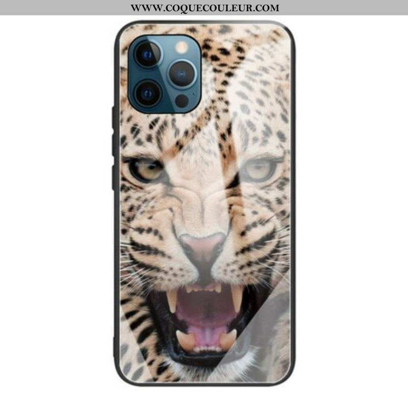 Coque iPhone 13 Pro Verre Trempé Léopard