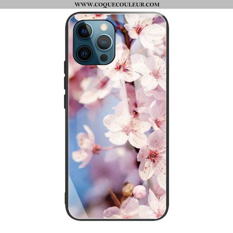 Coque iPhone 13 Pro Verre Trempé Fleurs Réalistes