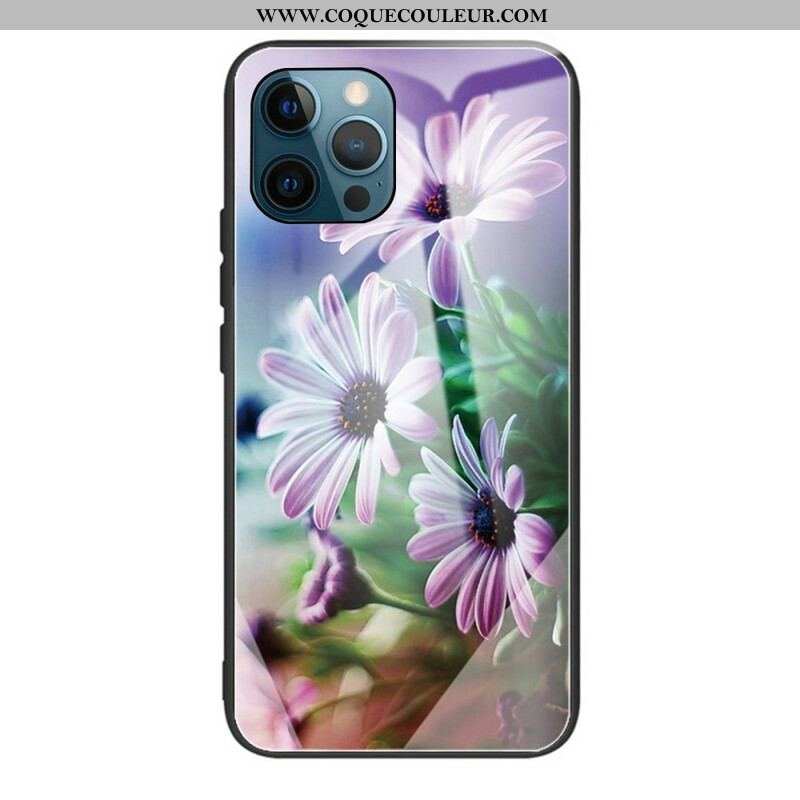 Coque iPhone 13 Pro Verre Trempé Fleurs Réalistes