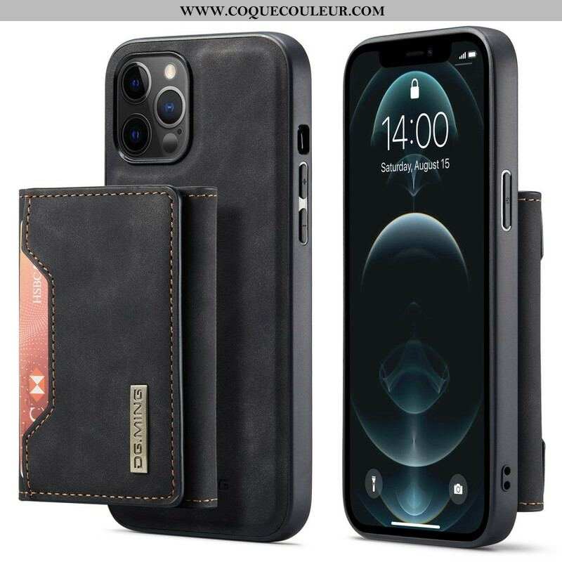 Coque iPhone 13 Pro Porte-Cartes Détachable DG.MING