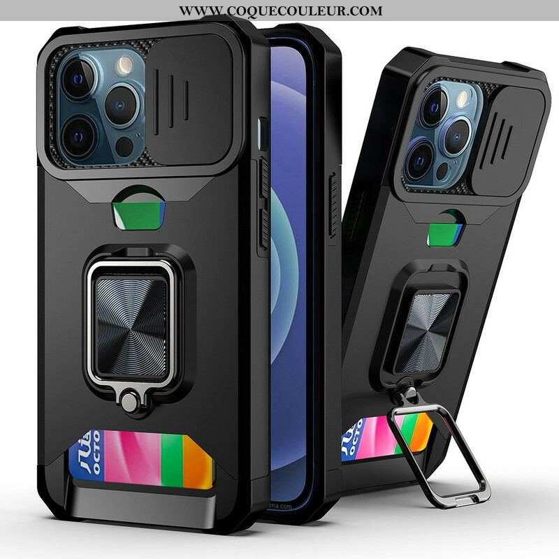 Coque iPhone 13 Pro Multi-Fonctionnelle Protège-Lentilles