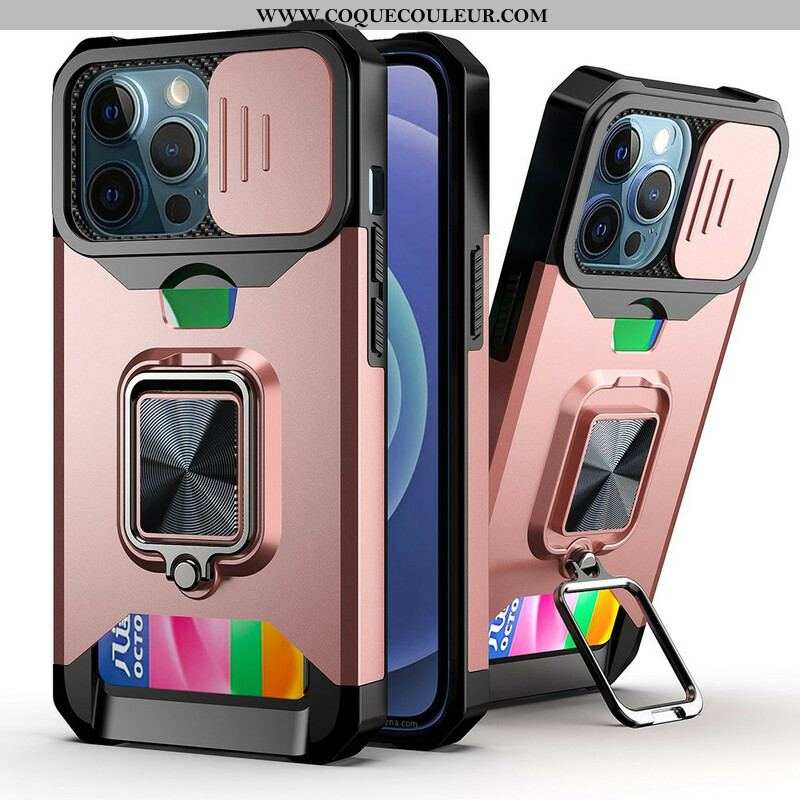 Coque iPhone 13 Pro Multi-Fonctionnelle Protège-Lentilles