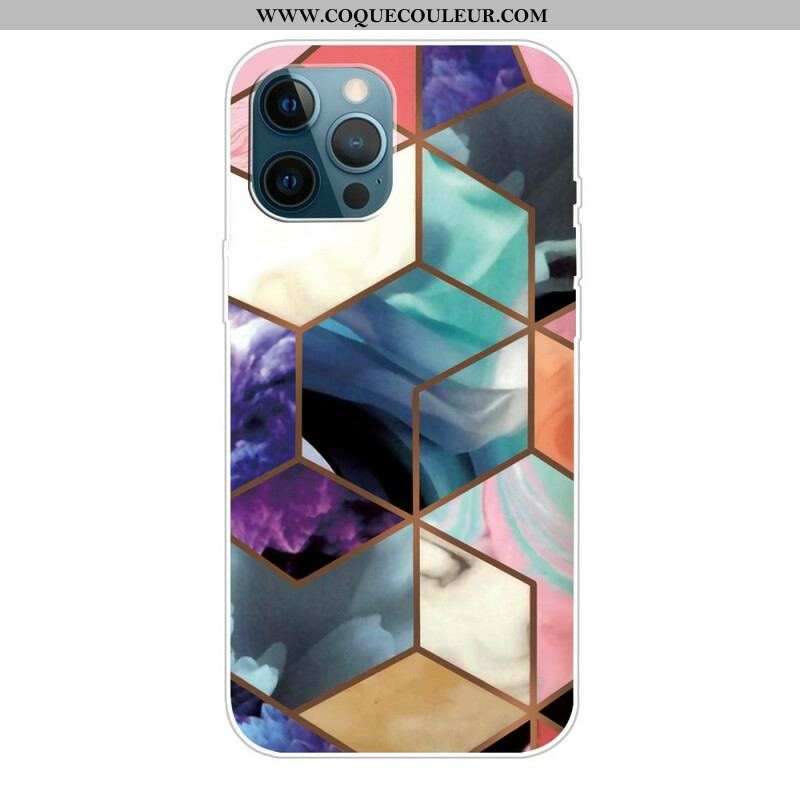 Coque iPhone 13 Pro Marbre Géométrique Variable