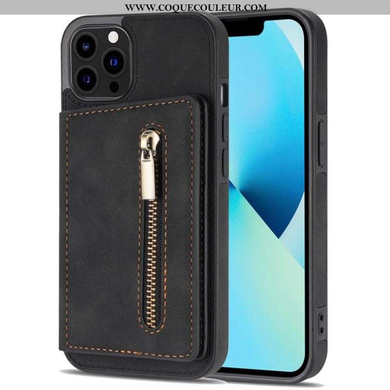 Coque iPhone 14 Pro Max Portefeuille Support Mains Libres