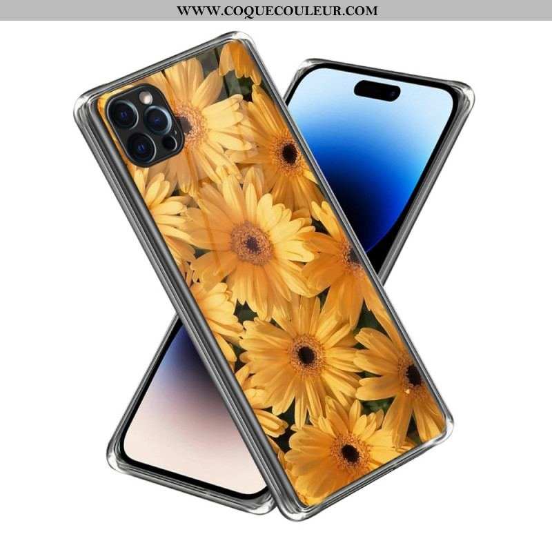 Coque iPhone 14 Pro Max Tournesols Intenses