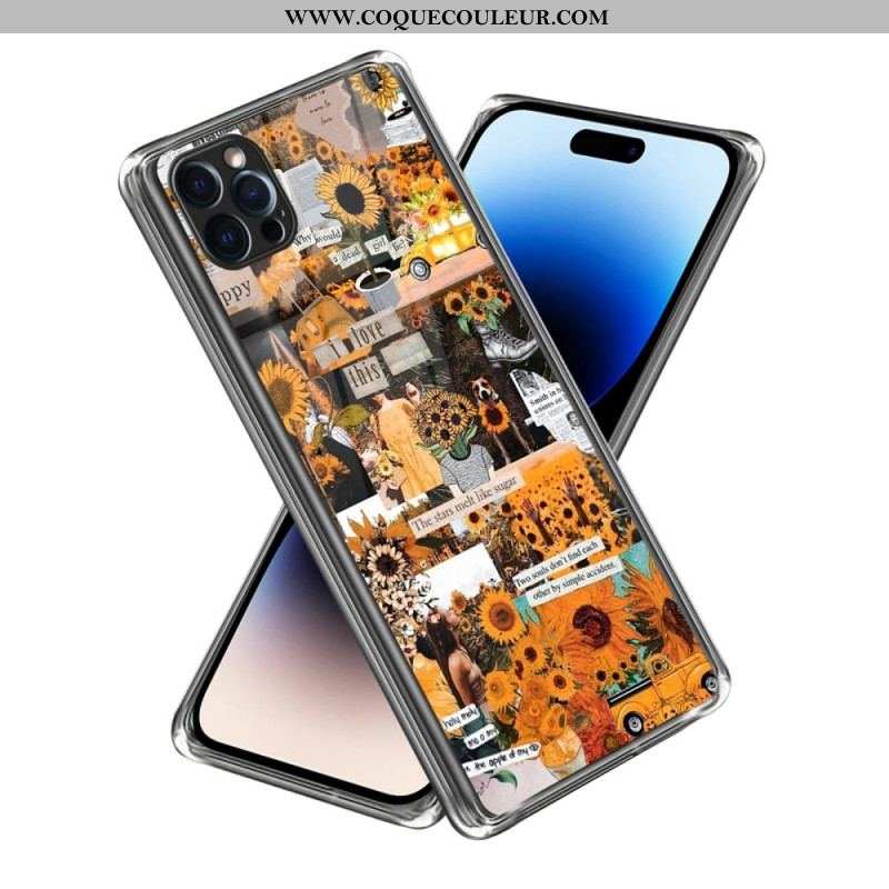 Coque iPhone 14 Pro Max Tournesols Intenses