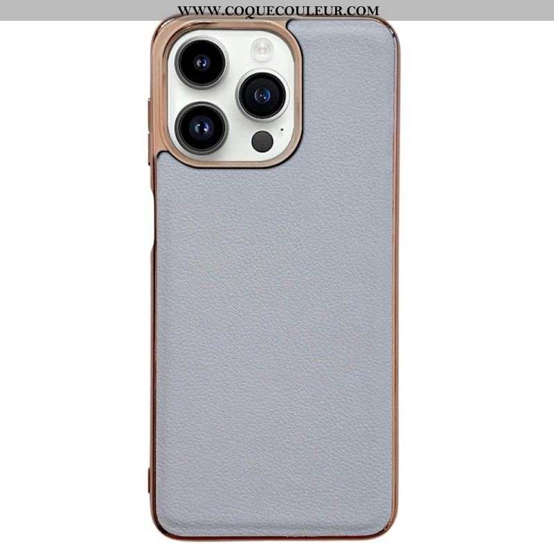 Coque iPhone 14 Pro Max Vrai Cuir