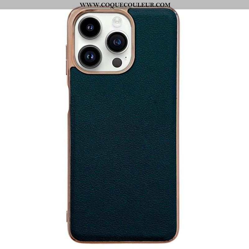 Coque iPhone 14 Pro Max Vrai Cuir