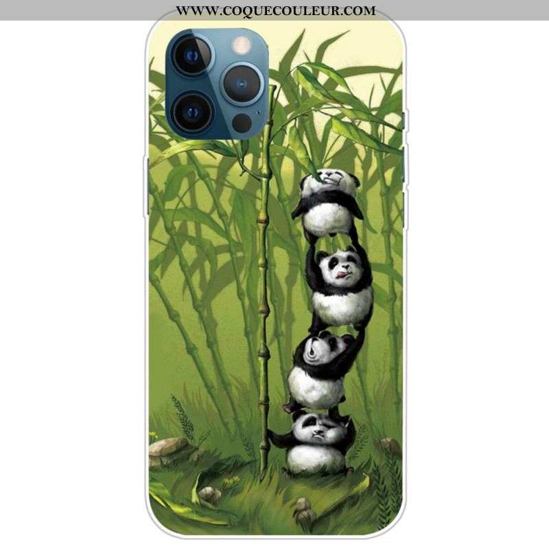 Coque iPhone 14 Pro Max Tas de Pandas