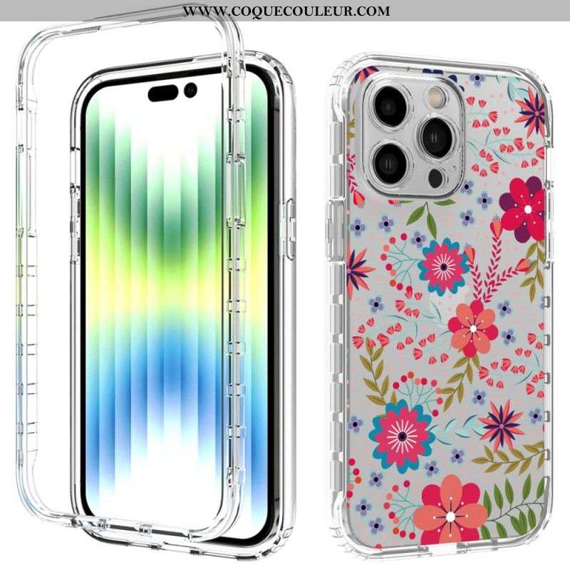 Coque iPhone 14 Pro Max Renforcée Florale