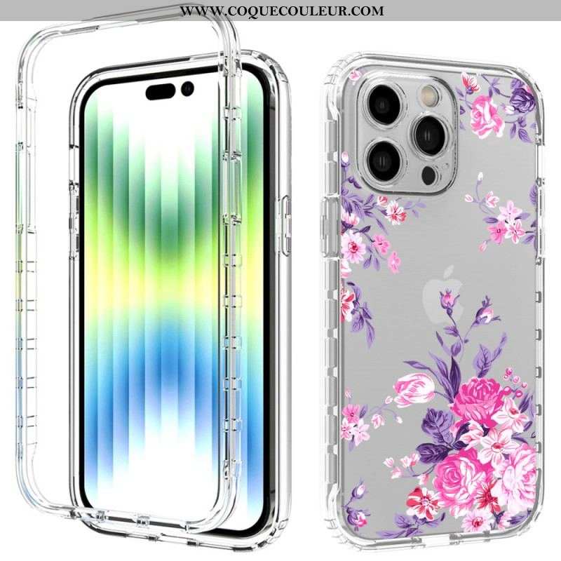 Coque iPhone 14 Pro Max Renforcée Florale