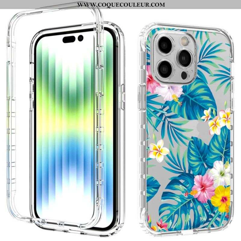 Coque iPhone 14 Pro Max Renforcée Florale