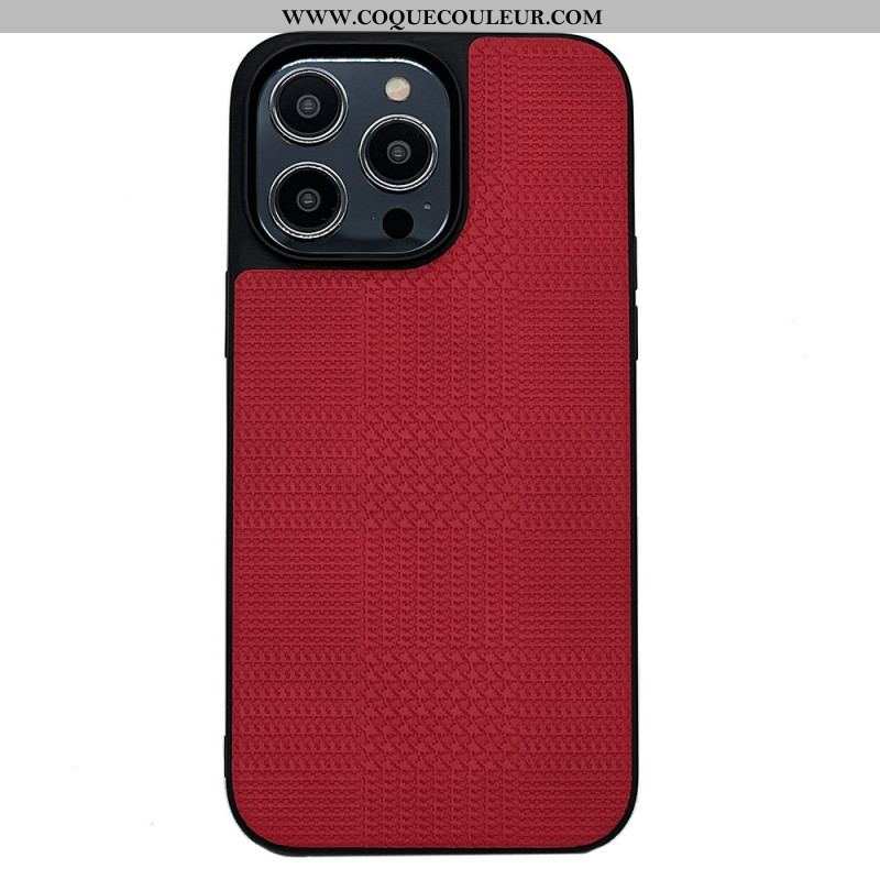 Coque iPhone 14 Pro Max Simili Cuir Croisé