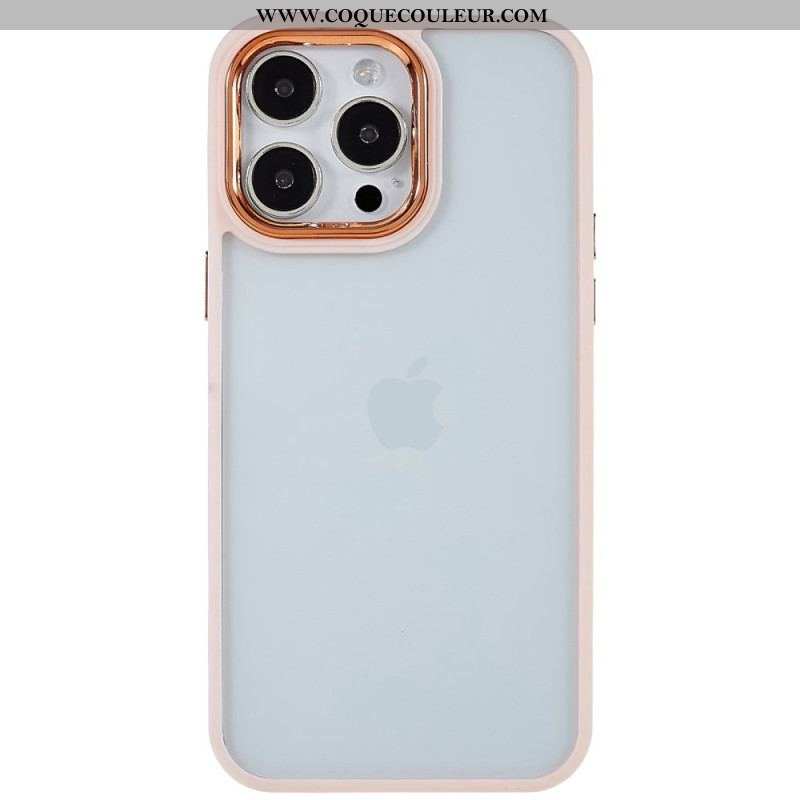 Coque iPhone 14 Pro Max Transparente Rebords Colorés