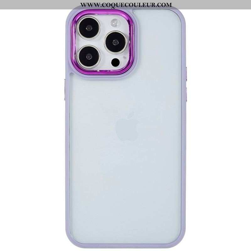 Coque iPhone 14 Pro Max Transparente Rebords Colorés