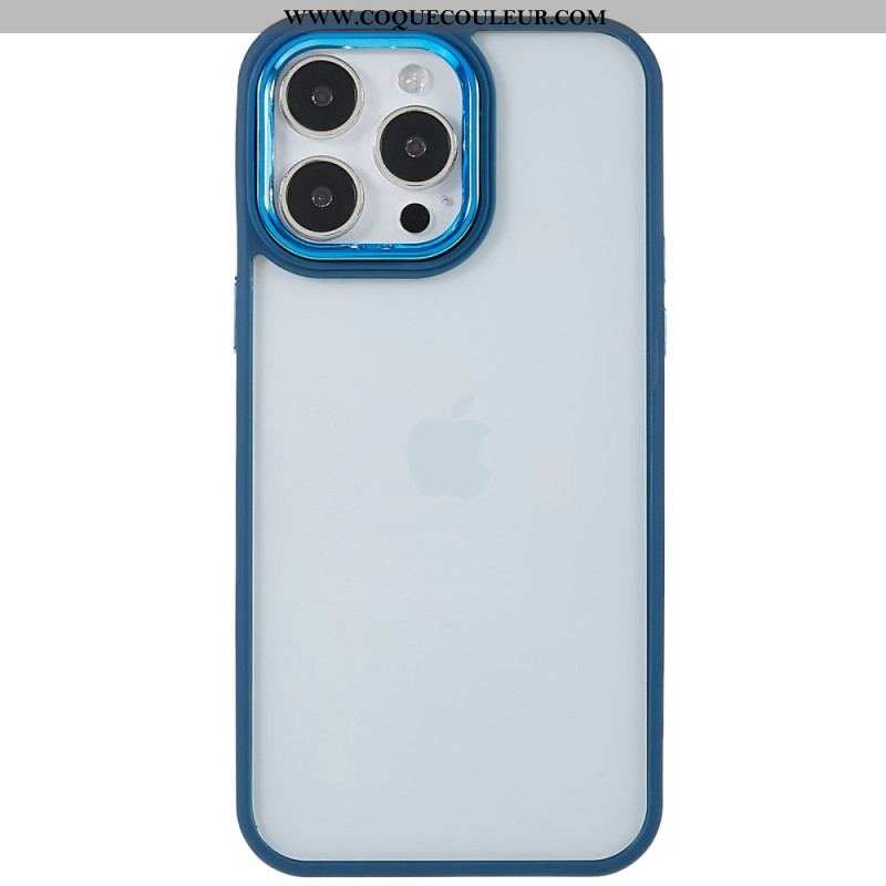 Coque iPhone 14 Pro Max Transparente Rebords Colorés