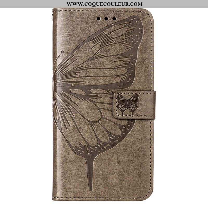 Housse iPhone 14 Pro Max Papillon Baroque à Lanière