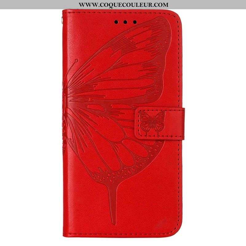 Housse iPhone 14 Pro Max Papillon Baroque à Lanière