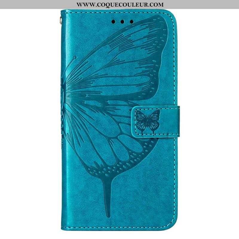 Housse iPhone 14 Pro Max Papillon Baroque à Lanière