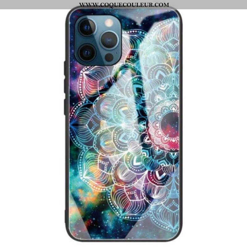 Coque iPhone 14 Pro Max Verre Trempé Mandala