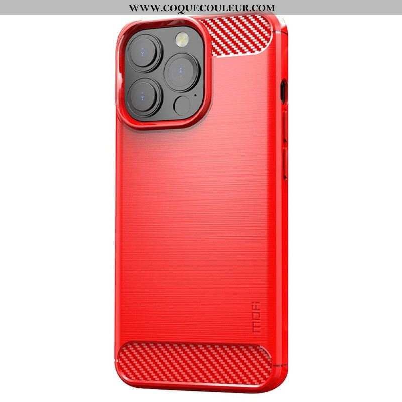 Coque iPhone 14 Pro Max Fibre Carbone Brossée MOFI